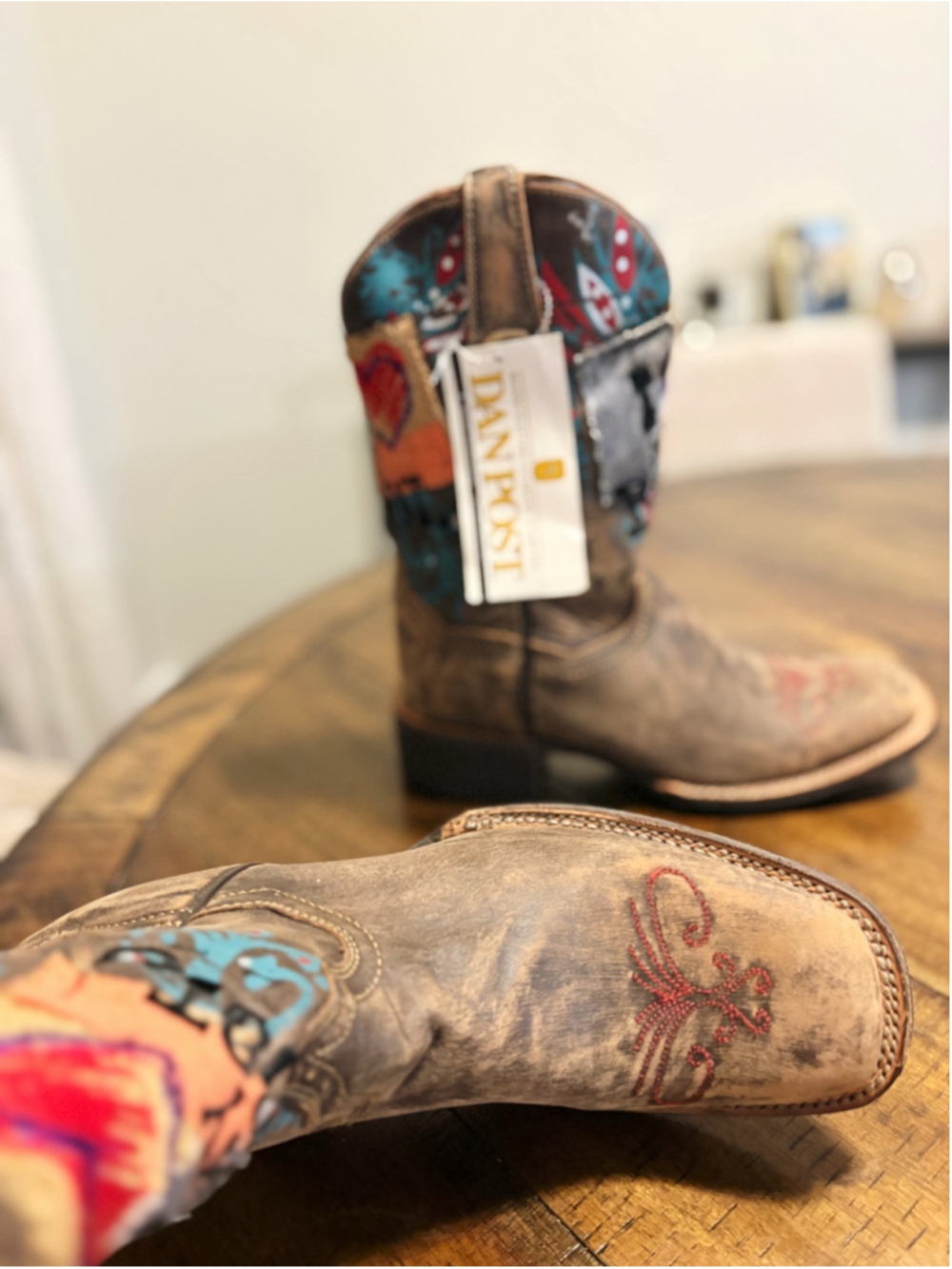 Dan Post New Rare Handcrafted Leather Cowboy Western Boots - Picture 5 of 8